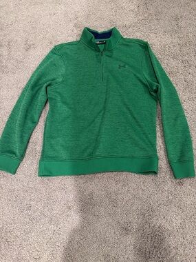 Under Armour Green Quarter-Zip Fleece Pullover